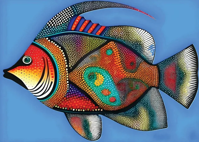 Fish On Blue artwork preview