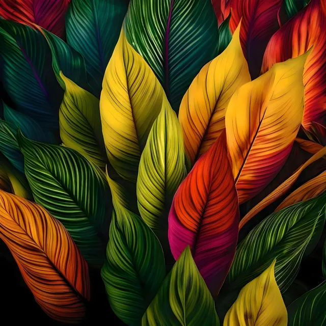 Colored Leaves artwork preview