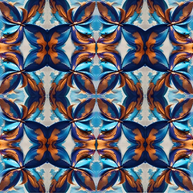 Blue Fan Quad artwork preview