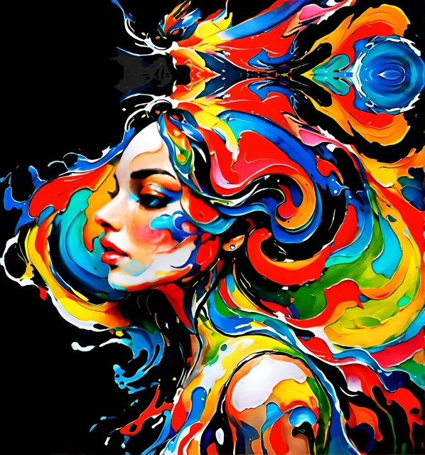Lady With Paint artwork preview
