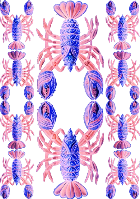 Lobster Party Blue A artwork preview