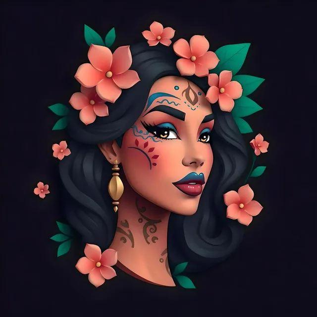 Lady On Black 1 artwork preview